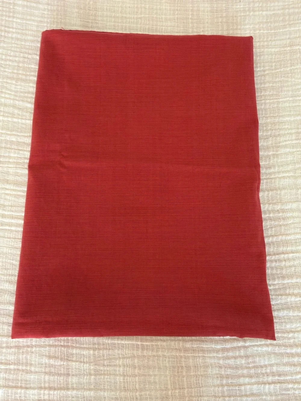 🍁🍽️ Threshold Terracotta Red Large rectangle Tablecloth 51” x 70” Like New ✨🌿